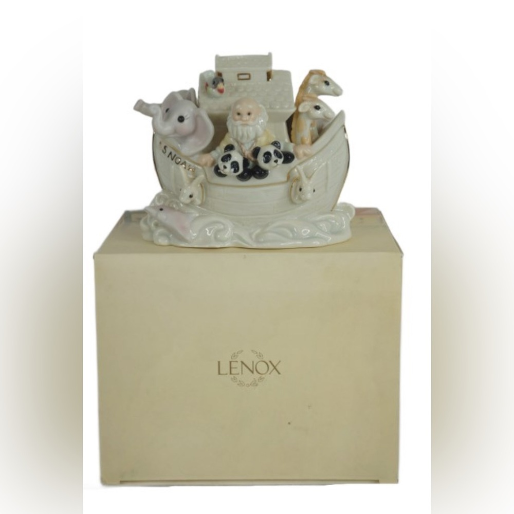 Lenox Ceramic "Noah's Ark" Coin Bank